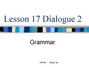Lesson 17 Dialogue 2