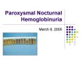 Paroxysmal Nocturnal Hemoglobinuria PowerPoint PPT Presentation