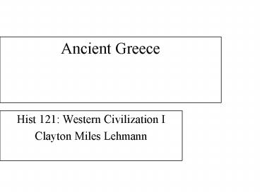Ancient Greece