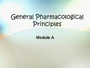 General Pharmacological Principles