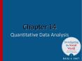 Chapter 14 Quantitative Data Analysis PowerPoint PPT Presentation