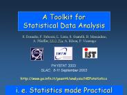 A Toolkit for Statistical Data Analysis