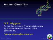 Animal Genomics