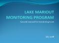 LAKE MARIOUT MONITORING PROGRAM PowerPoint PPT Presentation