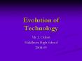 Evolution of Technology PowerPoint PPT Presentation