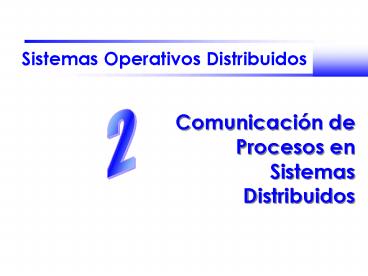 Sistemas Operativos Distribuidos