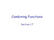 Combining Functions