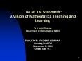The NCTM Standards: PowerPoint PPT Presentation