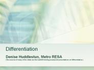 Differentiation