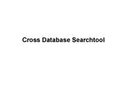 Cross Database Searchtool
