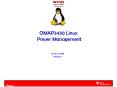 OMAP3430 Linux Power Management PowerPoint PPT Presentation