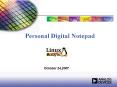 Personal Digital Notepad PowerPoint PPT Presentation