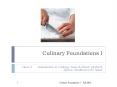 Class 2:Introduction to Cooking; Taste PowerPoint PPT Presentation