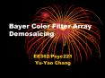 Bayer Color Filter Array Demosaicing PowerPoint PPT Presentation