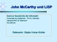 John McCarthy und LISP PowerPoint PPT Presentation