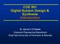 COE 561 Digital System Design PowerPoint PPT Presentation