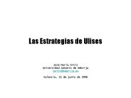 Las Estrategias de Ulises