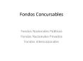 Fondos Concursables PowerPoint PPT Presentation