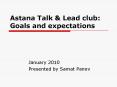 Astana Talk PowerPoint PPT Presentation