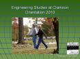 Engineering Studies at Clarkson Orientation 2010 PowerPoint PPT Presentation