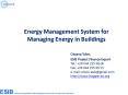 Energy Management System for Managing Energy in Buildings PowerPoint PPT Presentation