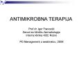 ANTIMIKROBNA TERAPIJA PowerPoint PPT Presentation
