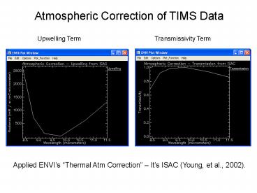 Atmospheric Correction of TIMS Data
