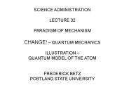 SCIENCE ADMINISTRATION