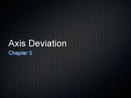 Axis Deviation