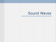 Sound Waves