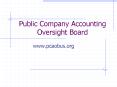 Public Company Accounting Oversight Board PowerPoint PPT Presentation