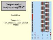 Single session analysis using FEAT