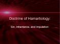 Doctrine of Hamartiology: PowerPoint PPT Presentation