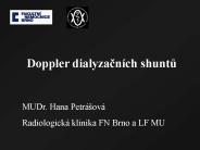Doppler dialyzacn
