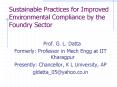 Sustainable Practices for Improved Environmental Compliance by the Foundry Sector PowerPoint PPT Presentation