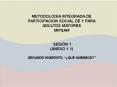 METODOLOGIA INTEGRADA DE PARTICIPACION SOCIAL DE Y PARA ADULTOS MAYORES PowerPoint PPT Presentation