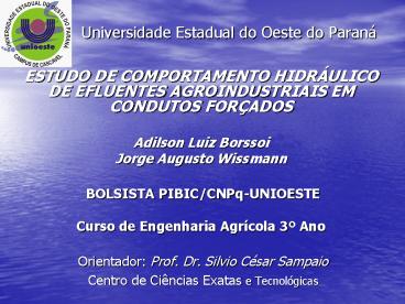 ESTUDO DE COMPORTAMENTO HIDR