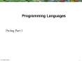 Programming Languages PowerPoint PPT Presentation