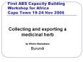 First ABS Capacity Building Workshop for Africa Cape Town 19-24 Nov 2006 PowerPoint PPT Presentation