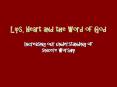Lips, Heart and the Word of God PowerPoint PPT Presentation