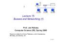 Lecture 15: Busses and Networking (1) PowerPoint PPT Presentation