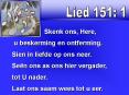 Lied 151: 1 PowerPoint PPT Presentation