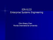 EIN 6133 Enterprise Systems Engineering