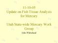11-10-05 Update on Fish Tissue Analysis for Mercury Utah State-wide Mercury Work Group PowerPoint PPT Presentation
