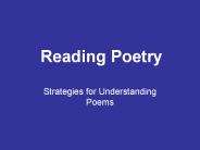 Reading Poetry