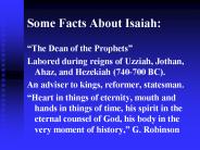 Some Facts About Isaiah: