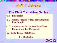 The First Transition Series