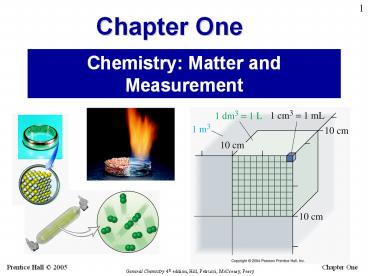 Chemistry: Matter and Measurement