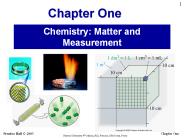Chemistry: Matter and Measurement