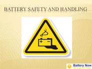 Battery – Safety and Handling